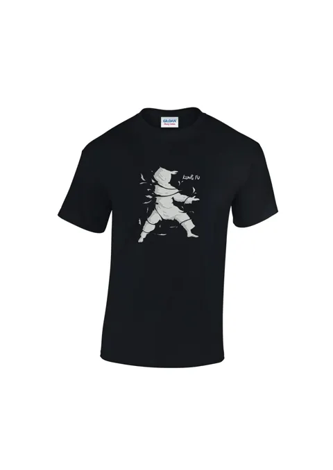 Black short-sleeve ZENIT unisex T-shirt with print